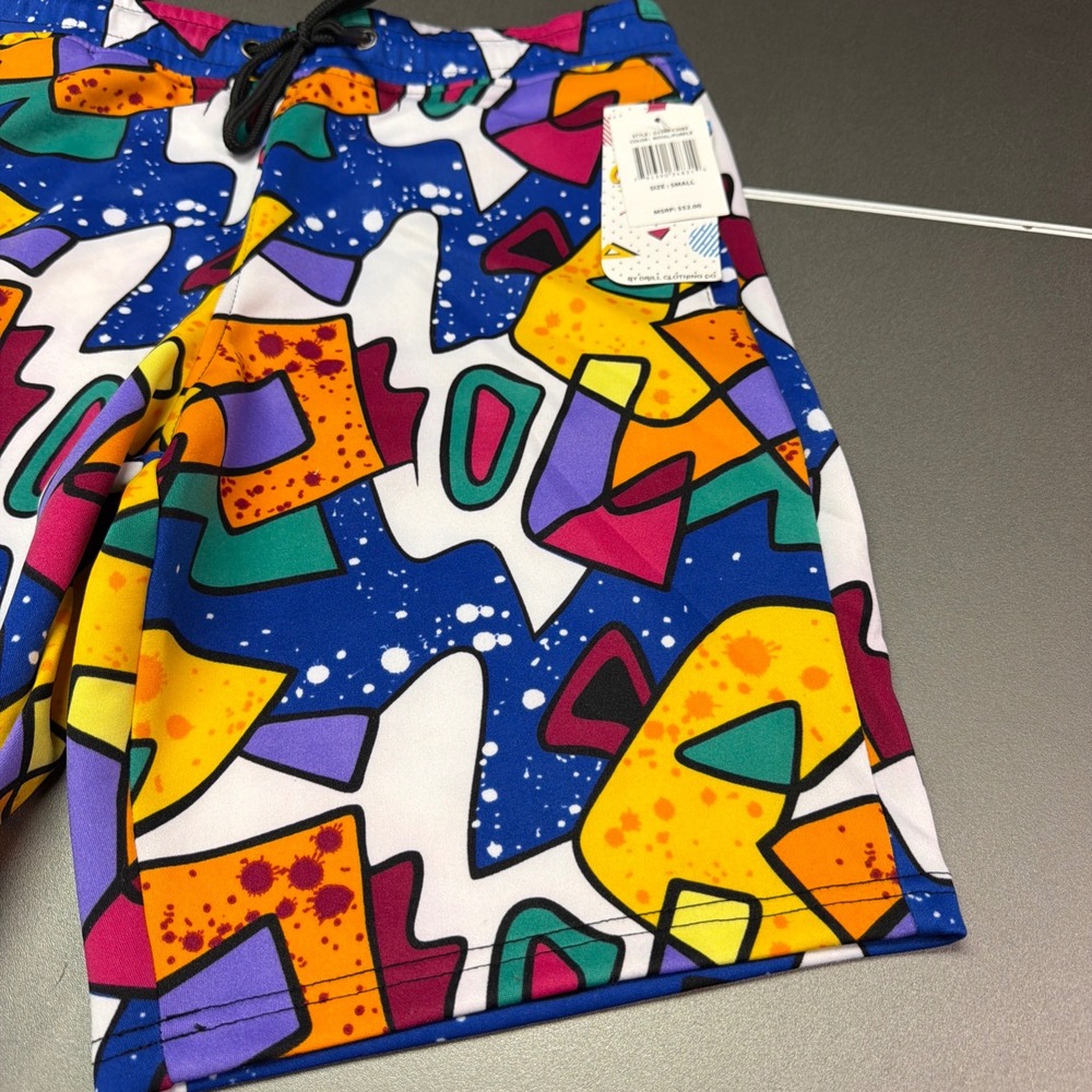 Oh Snap! Drill Clothing Comic Art Lined Men's Sweat Shorts Size Small NWT - Picture 2 of 6